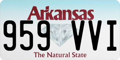 AR license plate 959VVI