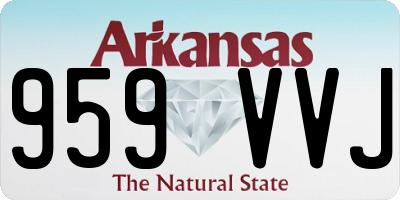 AR license plate 959VVJ