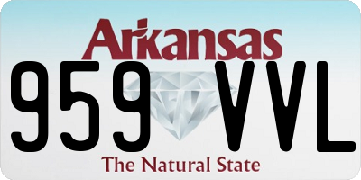 AR license plate 959VVL