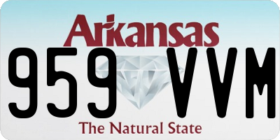 AR license plate 959VVM