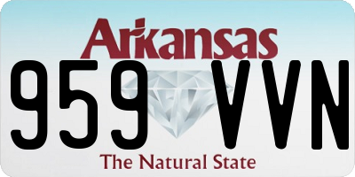 AR license plate 959VVN