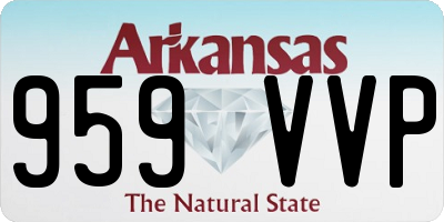 AR license plate 959VVP
