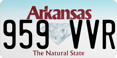 AR license plate 959VVR