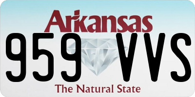 AR license plate 959VVS