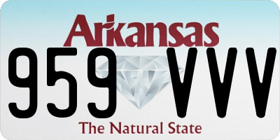 AR license plate 959VVV