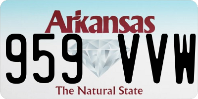AR license plate 959VVW