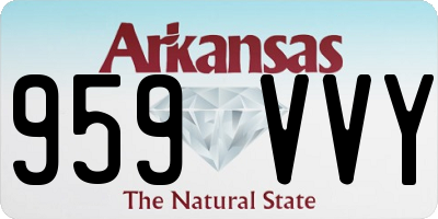 AR license plate 959VVY