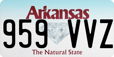 AR license plate 959VVZ