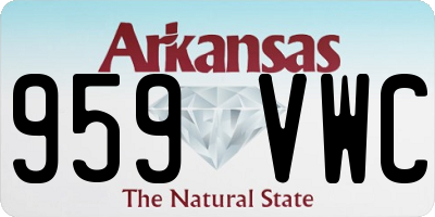 AR license plate 959VWC