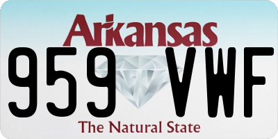 AR license plate 959VWF