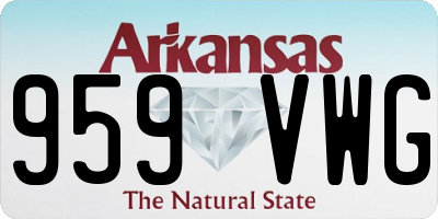 AR license plate 959VWG
