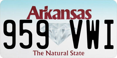 AR license plate 959VWI
