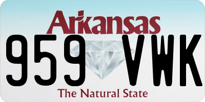 AR license plate 959VWK