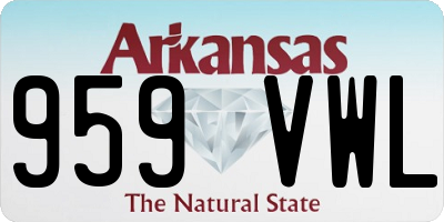 AR license plate 959VWL