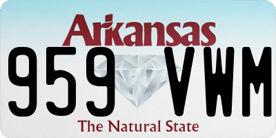 AR license plate 959VWM