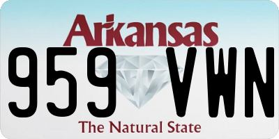 AR license plate 959VWN