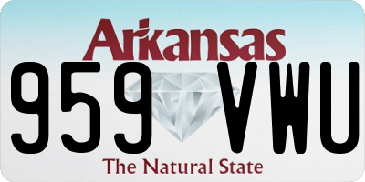 AR license plate 959VWU