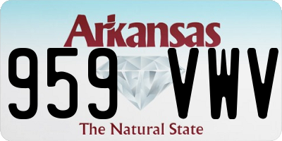 AR license plate 959VWV