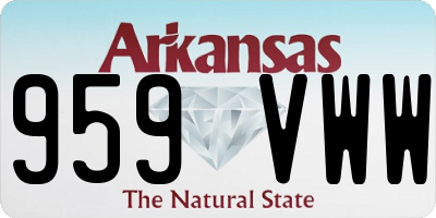 AR license plate 959VWW