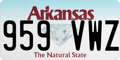 AR license plate 959VWZ