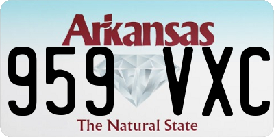 AR license plate 959VXC