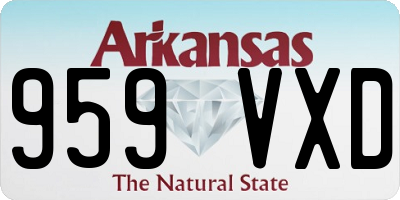 AR license plate 959VXD