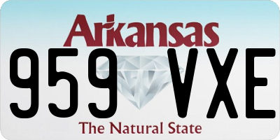 AR license plate 959VXE