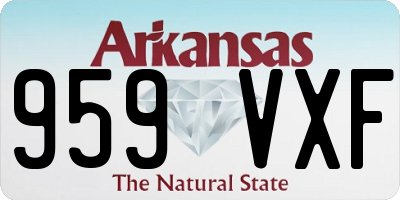 AR license plate 959VXF