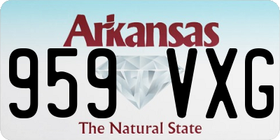 AR license plate 959VXG