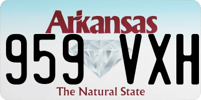 AR license plate 959VXH