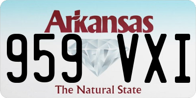 AR license plate 959VXI