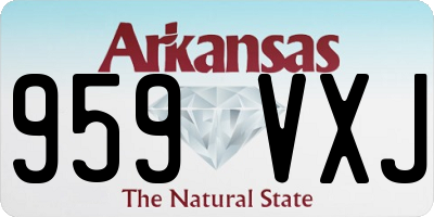 AR license plate 959VXJ