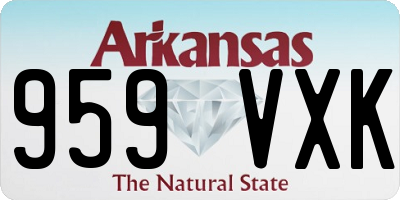 AR license plate 959VXK
