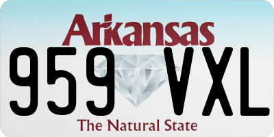 AR license plate 959VXL