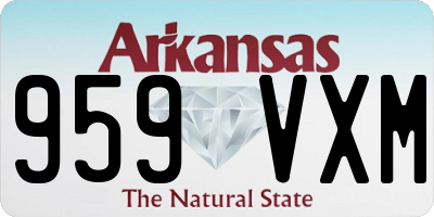 AR license plate 959VXM