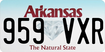 AR license plate 959VXR