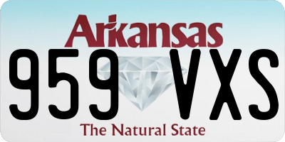 AR license plate 959VXS