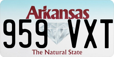 AR license plate 959VXT