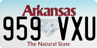 AR license plate 959VXU