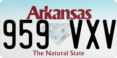 AR license plate 959VXV