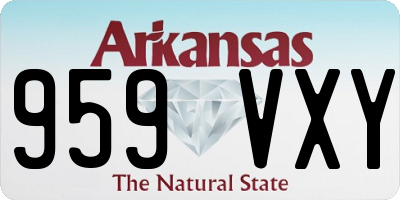 AR license plate 959VXY