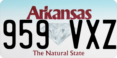 AR license plate 959VXZ