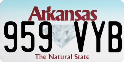 AR license plate 959VYB