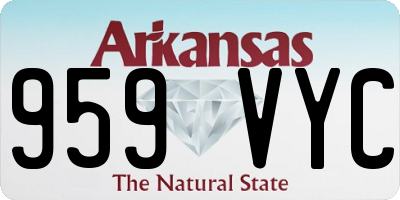 AR license plate 959VYC