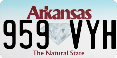 AR license plate 959VYH