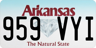 AR license plate 959VYI