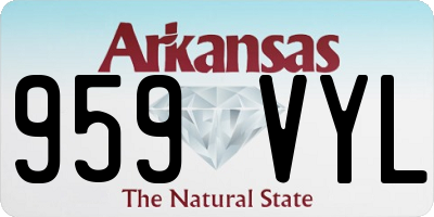 AR license plate 959VYL