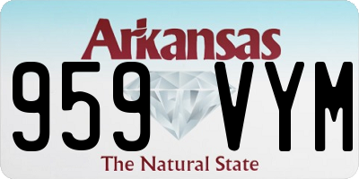 AR license plate 959VYM