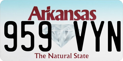 AR license plate 959VYN