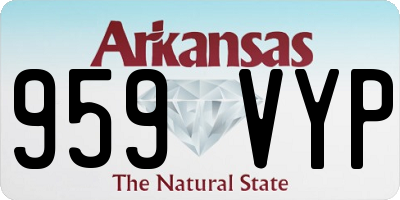 AR license plate 959VYP